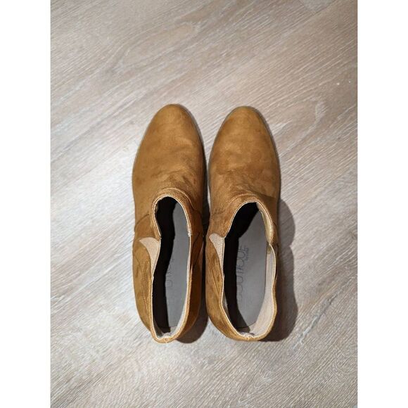 New Boutique‎ by Corkys Cognac Booties Fall Crisp Ankle Boots Shoes Women’s 11 - Picture 6 of 15